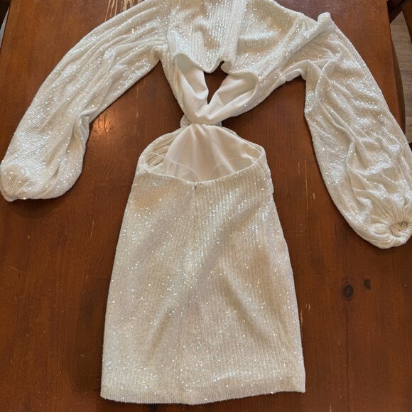 Nadine Merabi Caitlin White Dress - Picture 8 of 8